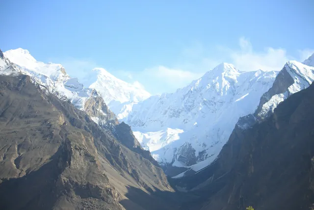 Hunza valley in autumn, Gilgit-Baltistan